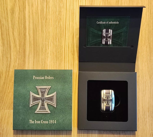 2 UNZEN 999 SILBER - EISERNES KREUZ 1914 - NUR 100 STÜCK - KOLORIERT - SILBERBARREN