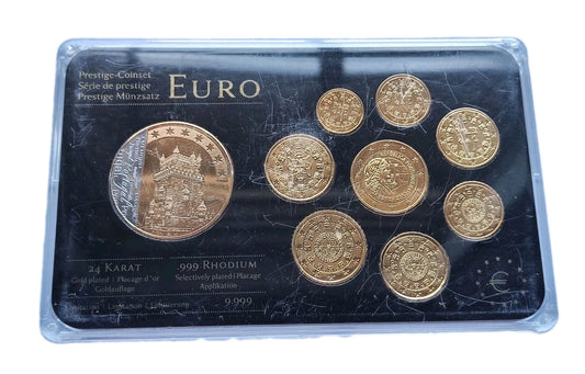 EURO KMS MÜNZEN - PORTUGAL - 24 KARAT VERGOLDET