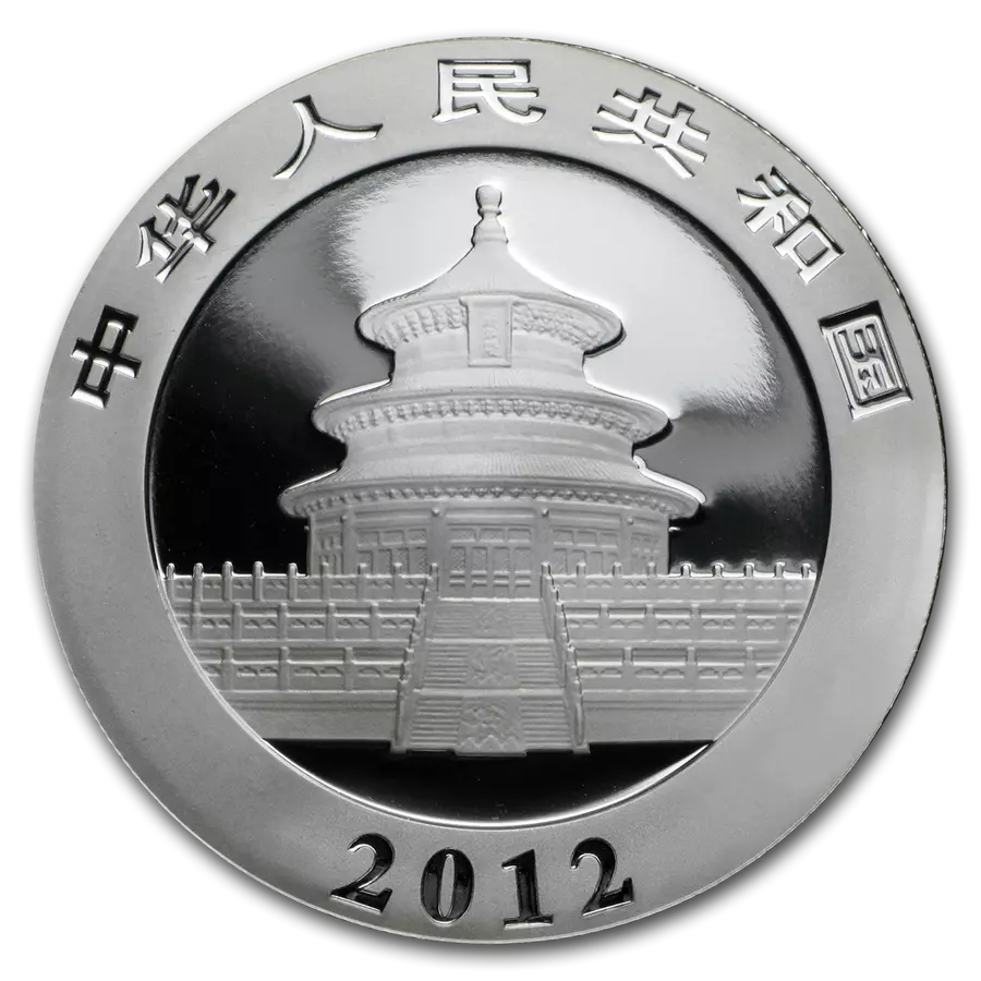 1 UNZE 999 SILBER - CHINA PANDA 2012 - SILBERMÜNZE