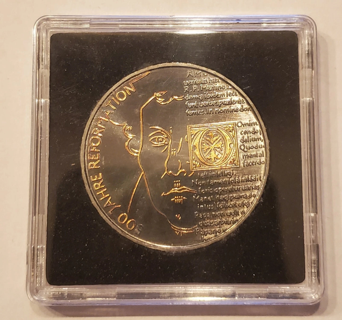 20 Euro Silbermünze - BRD - 500 Jahre Reformation 2017 - mit Ruthenium & Gold veredelt