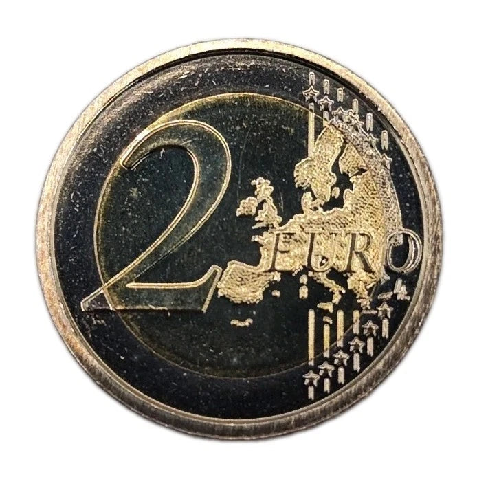 2 Euro Münze - Vatikan - Weltjugendtag Madrid 2011 - koloriert - selten