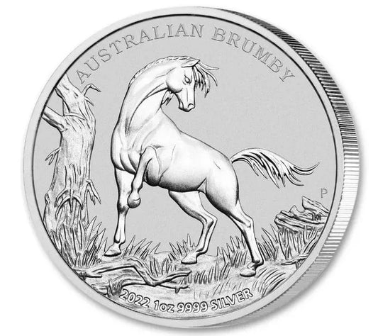 1 UNZE 999 SILBER - LUNAR PFERD / MUSTANG 2022 - SILBERMÜNZE
