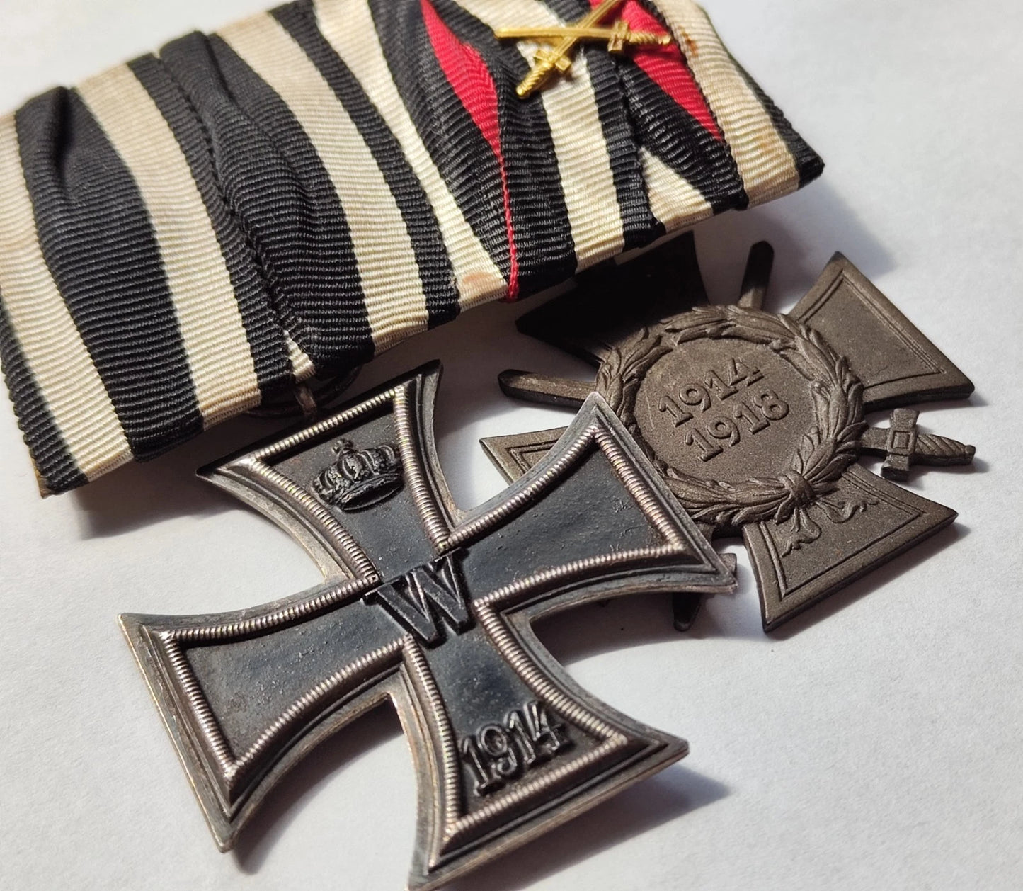 2 ORDEN - EISERNES & FRONTKÄMPFER KREUZ - SPANGE