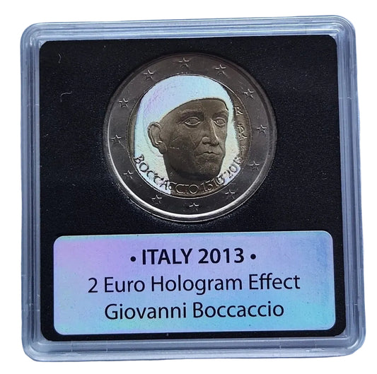 2 Euro Münze - Italien 2013 - Hologramm Effekt