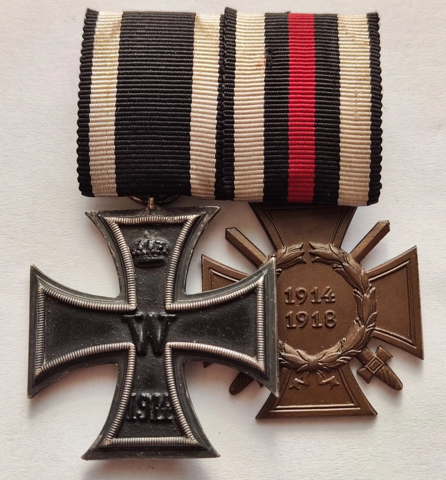 2 ORDEN - EISERNES & FRONTKÄMPFER KREUZ - ORDENSSPANGE & FELDSPANGE