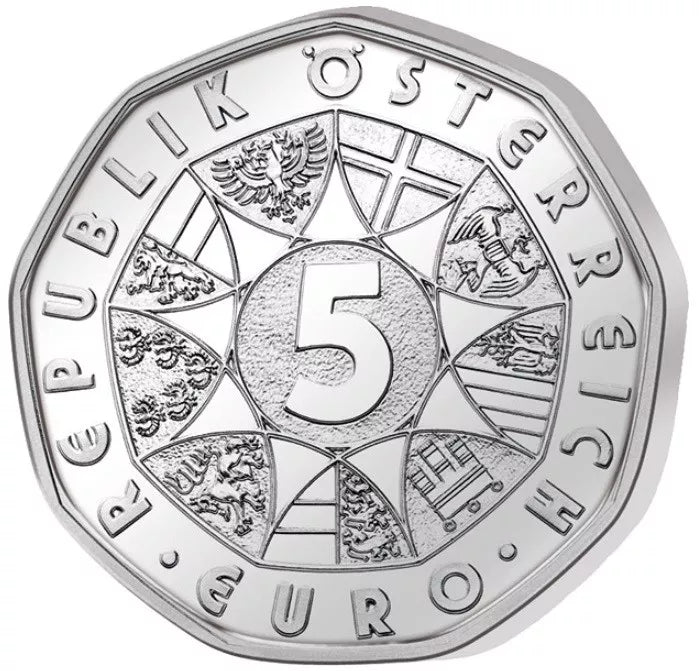 5 EURO SILBERMÜNZE - ÖSTERREICH