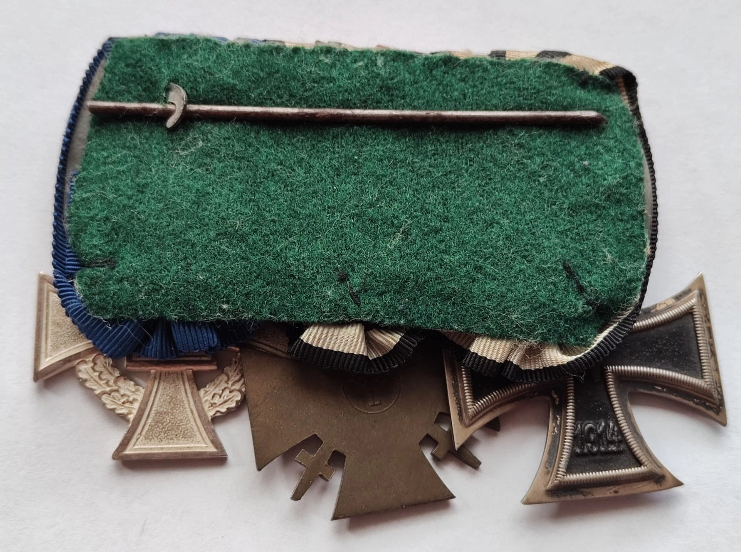 3 ORDEN SPANGE - EISERNES KREUZ + FRONTKÄMPFERKREUZ + 25 JAHRE TREUEDIENST