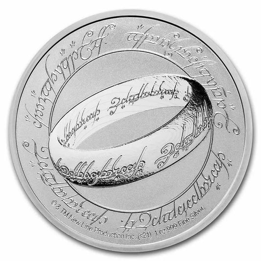1 UNZE 999 SILBER -  HERR DER RINGE - SILBERMÜNZE