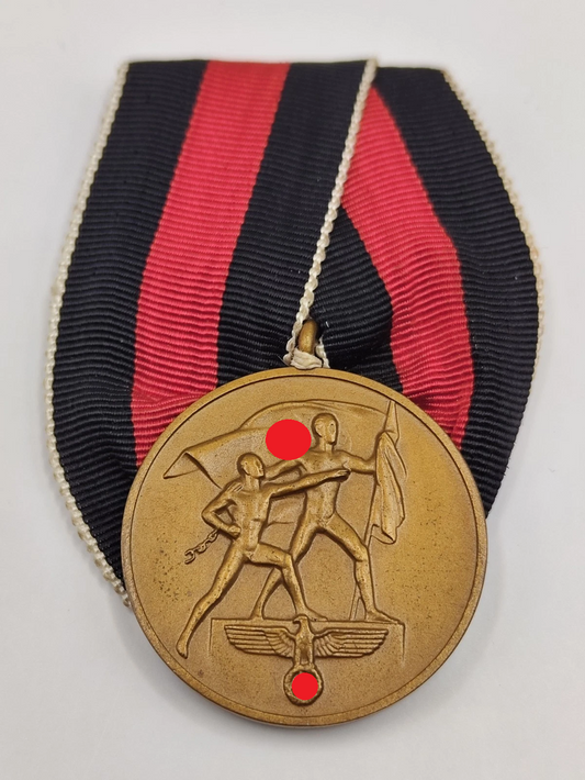MEDAILLE - ERINNERUNG AN DEN STUDETENLAND-ANSCHLUSS - 1. OKTOBER 1938 - EINZELSPANGE - ORDEN