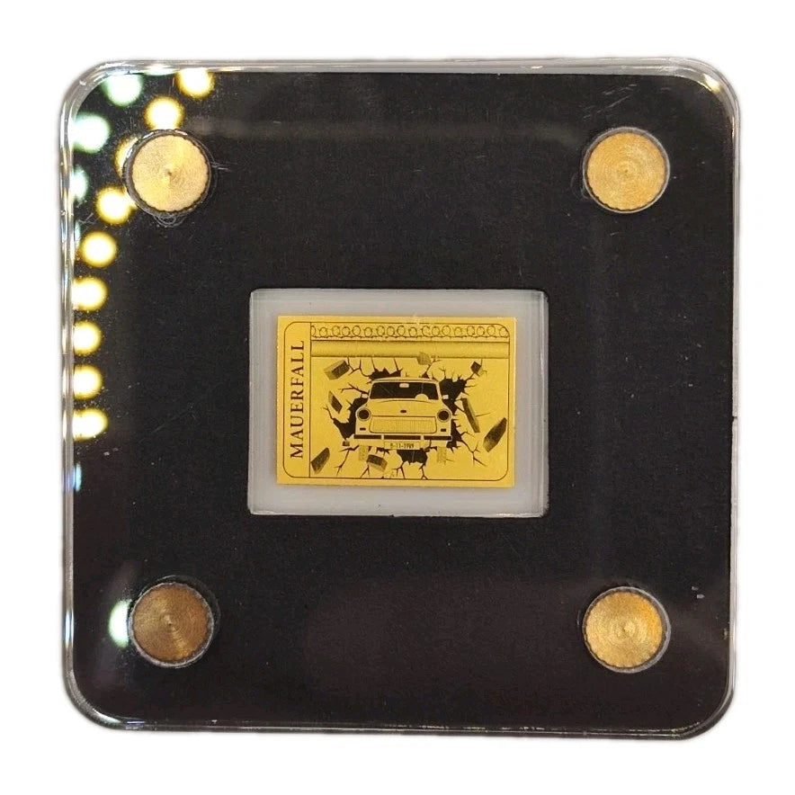 1/500 UNZE GOLD - DDR MAUERFALL / TRABANT - GOLDBARREN