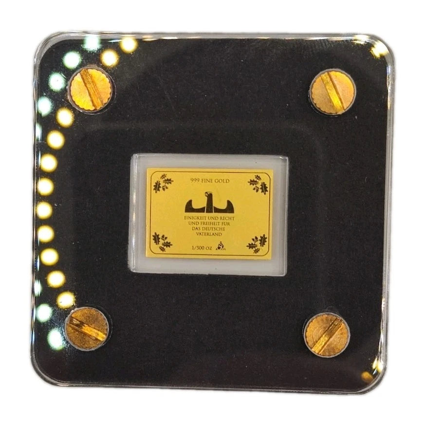 1/500 UNZE GOLD - DDR MAUERFALL / TRABANT - GOLDBARREN