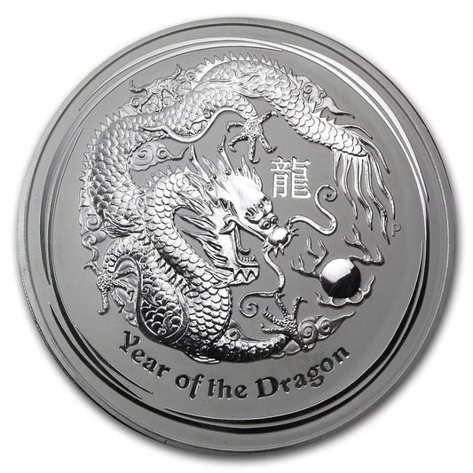 1 KILO SILBER - LUNAR DRACHE 2012 - SILBERMÜNZE
