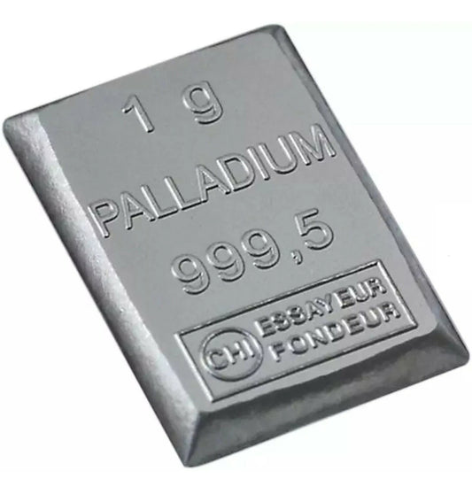 1 GRAMM PALLADIUM BARREN - VALCAMBI SCHWEIZ