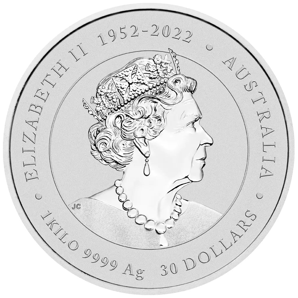 1 KILO SILBER - LUNAR DRACHE 2024 - KOLORIERT - SILBERMÜNZE