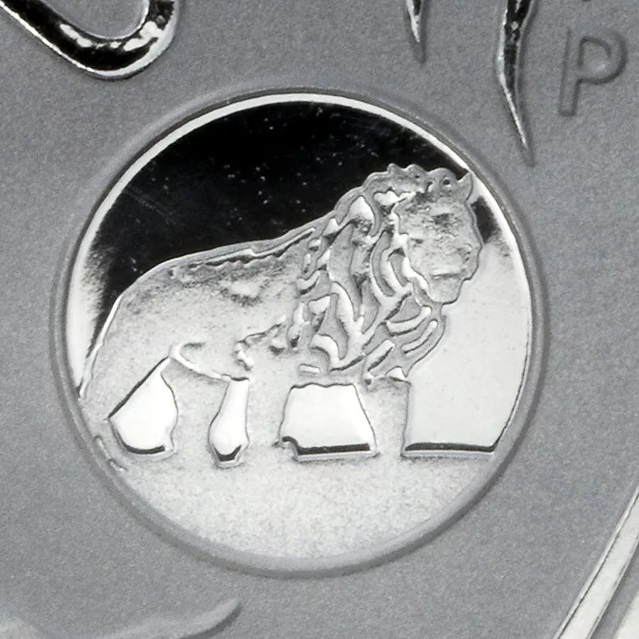 1 UNZE SILBER - LUNAR DRACHE 2012 / PRIVY MARKE LÖWE - SILBERMÜNZE - SELTEN