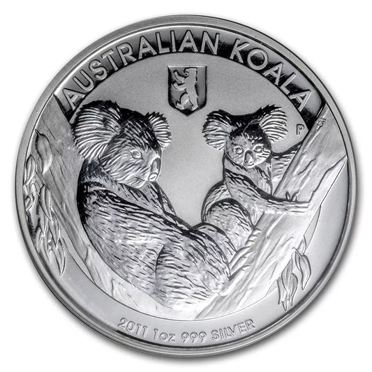 1 UNZE SILBER - KOALA BÄR 2011 - PRIVY MARKE BERLIN - SILBERMÜNZE
