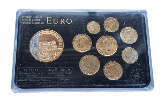EURO KMS MÜNZEN - LUXEMBURG - 24 KARAT VERGOLDET
