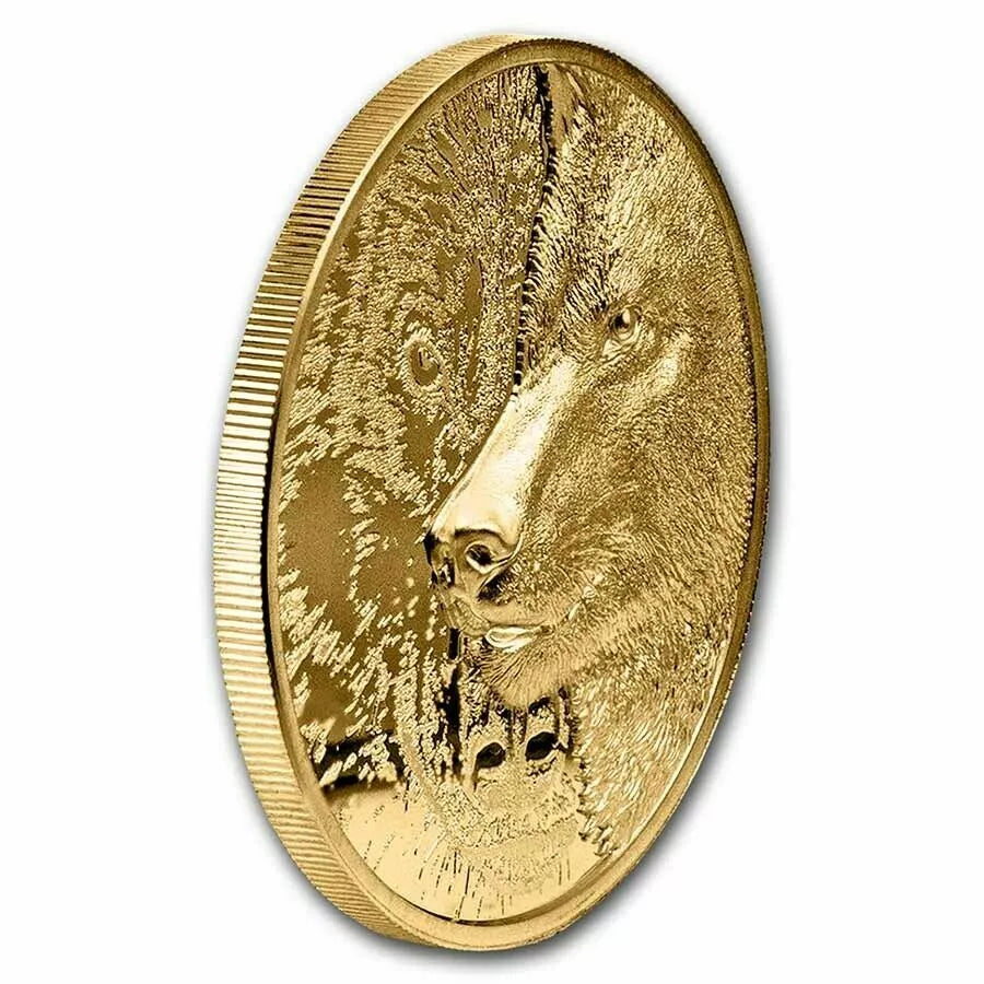 1/10 UNZE GOLD - MYSTIC WOLF - ULTRA HIGH RELIEF - NUR 999 STÜCK - GOLDMÜNZE