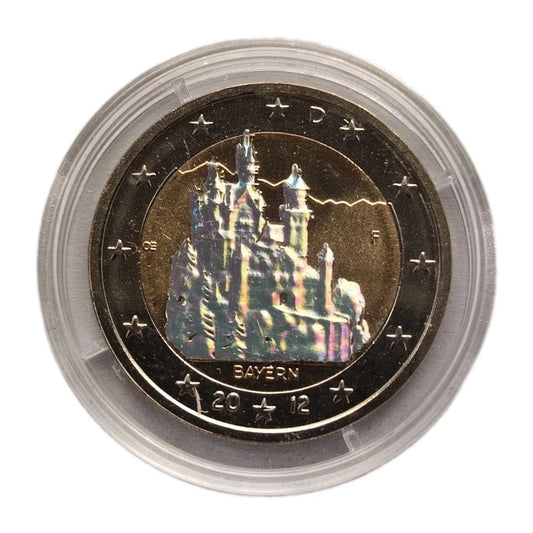 2 Euro - BRD - Bayern Schloss Neuschwanstein 2012 - Hologrammeffekt