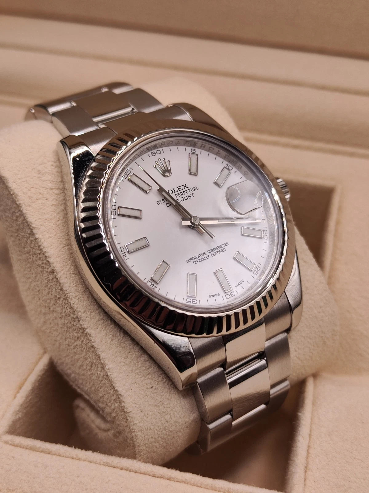 Rolex Datejust II - mit 750 Weißgold Lünette - 41mm - Automatik Uhr