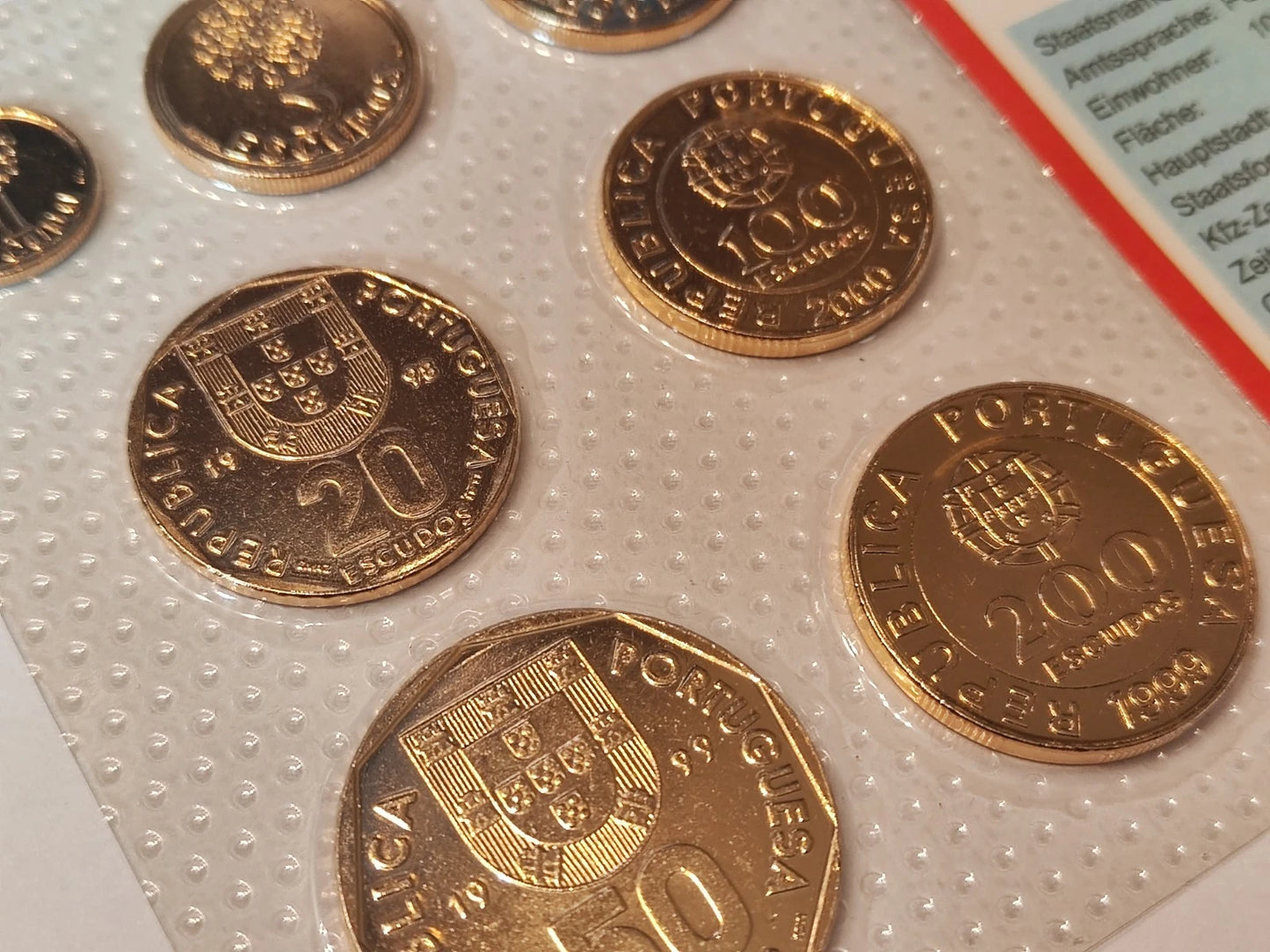KMS VOR EURO - PORTUGAL - 24 KARAT VERGOLDET