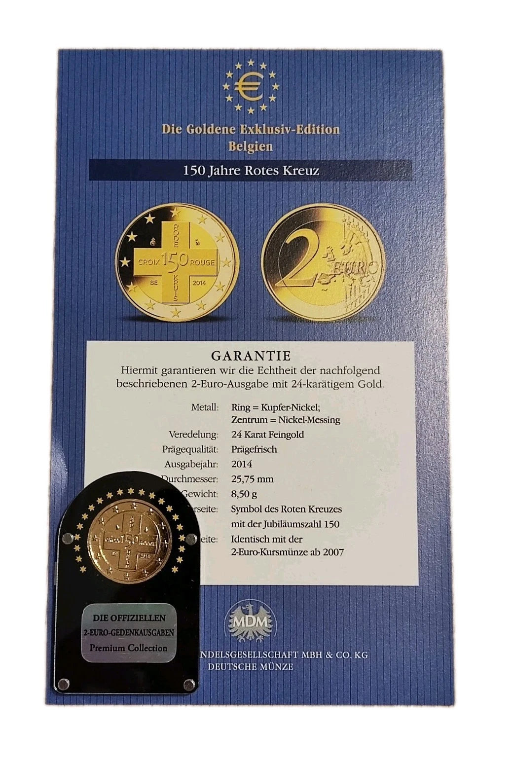 26 x 2 Euro Münzen - Europa - Premium Ausgabe - 24 Karat Gold vergoldet