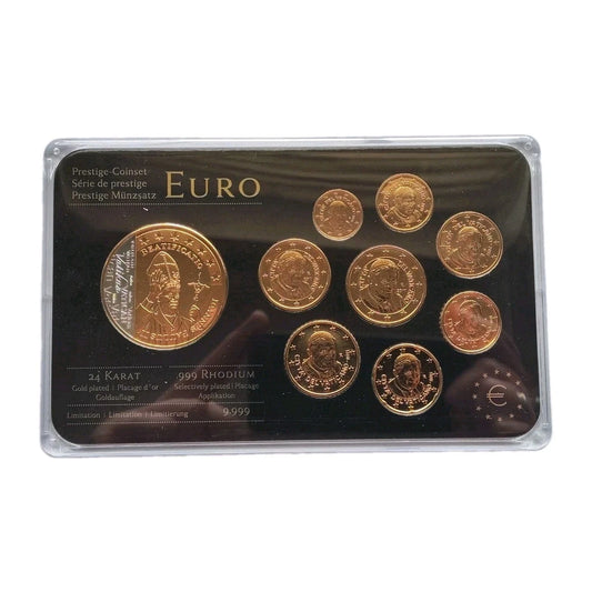 ORIGINAL EURO KMS MÜNZEN - VATIKAN / PAPST BENEDIKT XVI. 2011 - 24 KARAT VERGOLDET