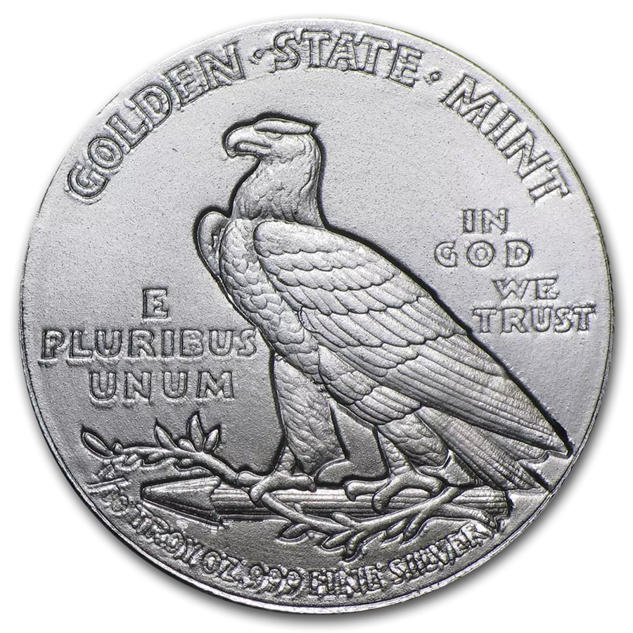1/10 UNZE SILBER - USA INDIAN HEAD / ADLER / INDIANER - SILBERBARREN