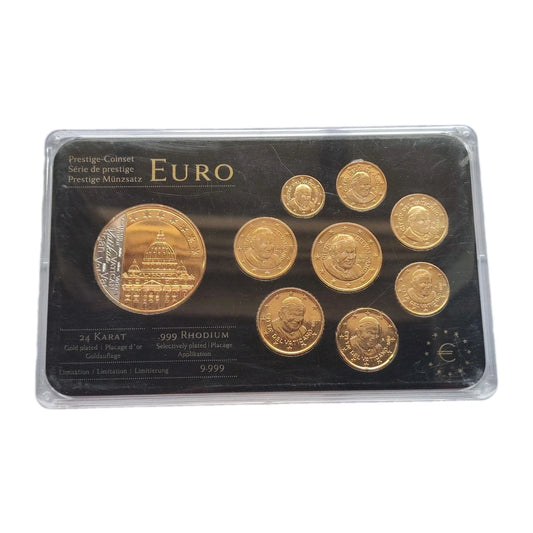 ORIGINAL EURO KMS MÜNZEN - VATIKAN / PAPST BENEDIKT XVI. 2010 - 24 KARAT VERGOLDET