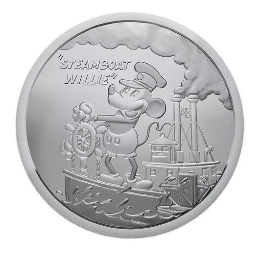 1 UNZE 999 SILBER - MICKEY MAUS - SILBERMÜNZE