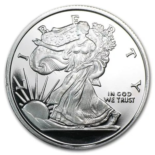 1/2 UNZE SILBER - WALKING LIBERTY / SILVER EAGLE
