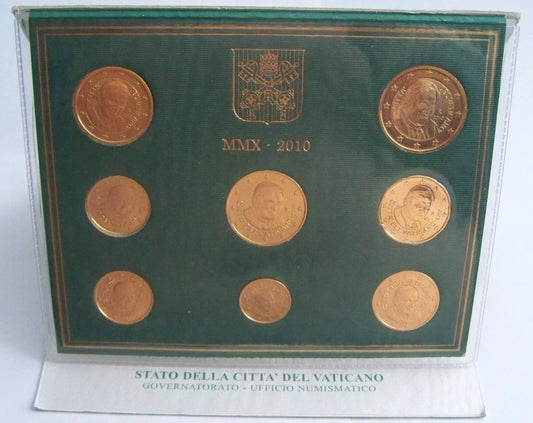 ORIGINAL EURO KMS MÜNZEN - VATIKAN / PAPST PAPST BENEDIKT XVI. - 24 KARAT VERGOLDET