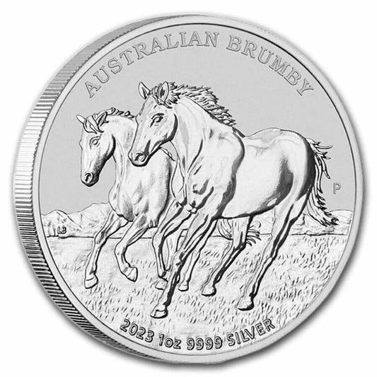 1 UNZE 999 SILBER - LUNAR PFERD / MUSTANG 2023 - SILBERMÜNZE