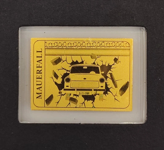 1/500 UNZE GOLD - DDR MAUERFALL / TRABANT - GOLDBARREN