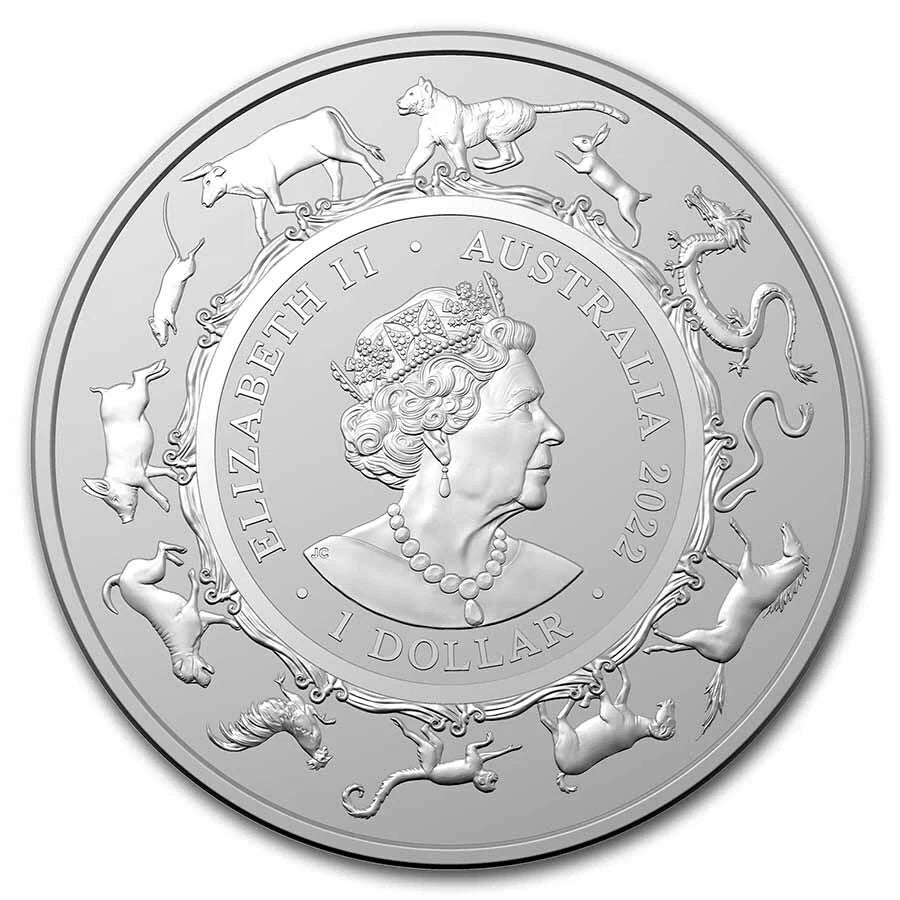 1 UNZE SILBER - LUNAR TIGER 2022 - SILBERMÜNZE