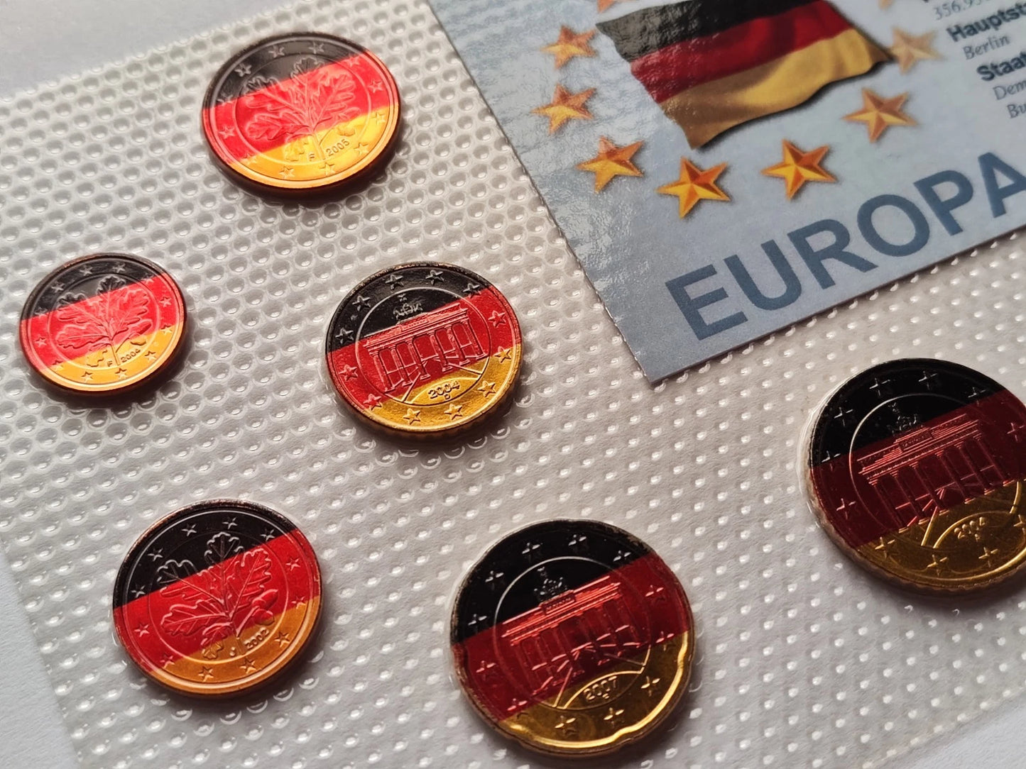Euro Münzen - BRD - Deutschland - koloriert