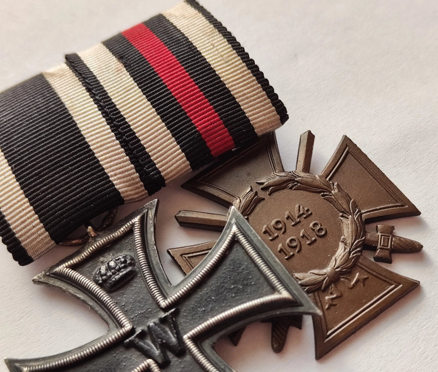 2 ORDEN - EISERNES & FRONTKÄMPFER KREUZ - ORDENSSPANGE & FELDSPANGE
