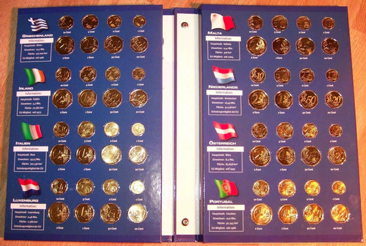 16 x EURO KMS / MÜNZEN - 24 KARAT VERGOLDET