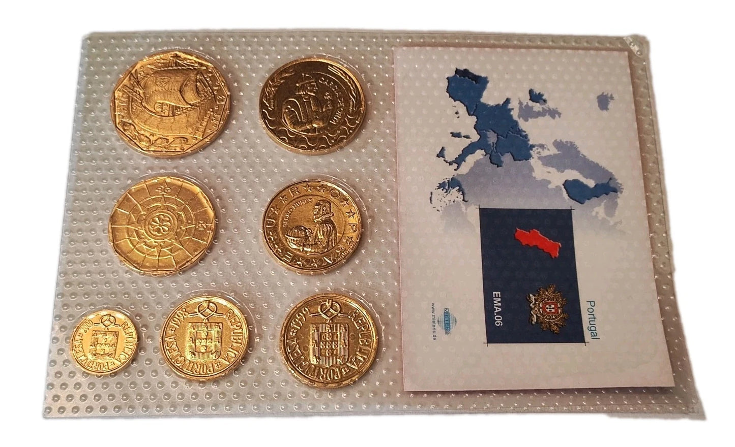 KMS VOR EURO - PORTUGAL - 24 KARAT VERGOLDET
