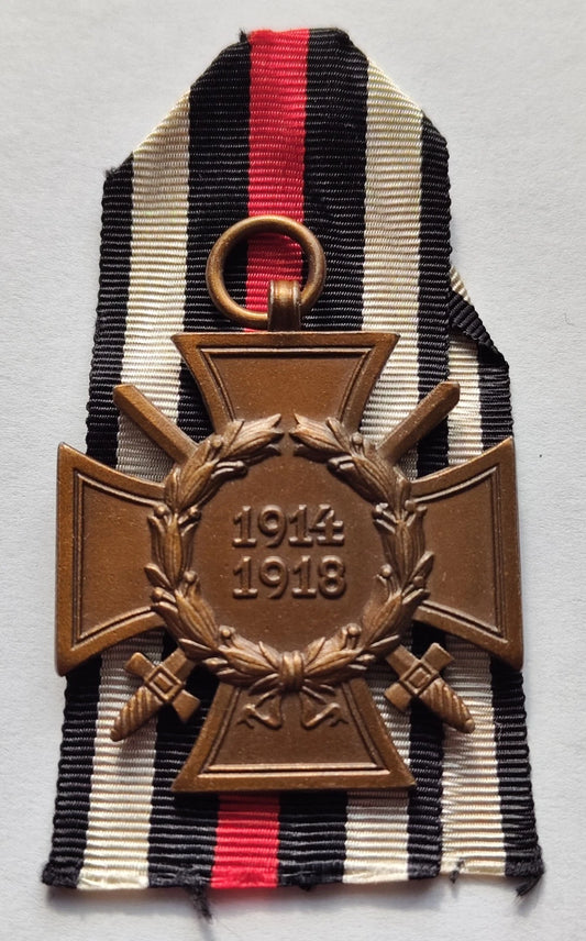1 x FRONTKÄMPFERKREUZ 1914/1918 - AM BAND - ORDEN