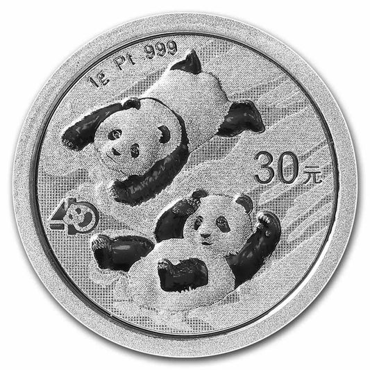 40 JAHRE CHINA PANDA 2022 - PLATIN - PLATINMÜNZE