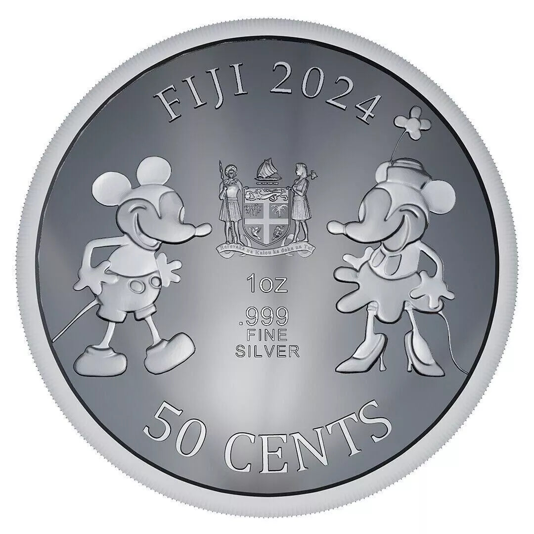 1 UNZE 999 SILBER - MICKEY MAUS - SILBERMÜNZE