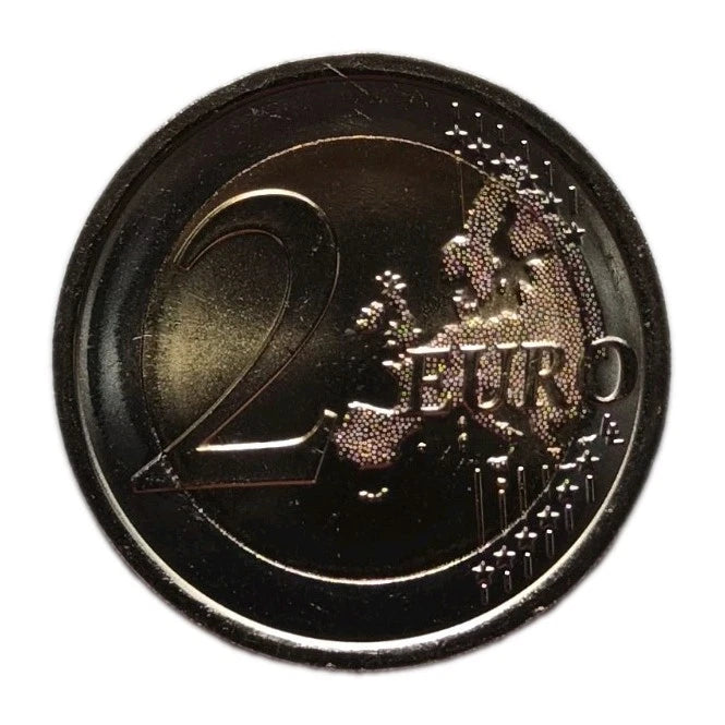2 EURO MÜNZE - CORONA VIRUS / PANDEMIE - KOLORIERT