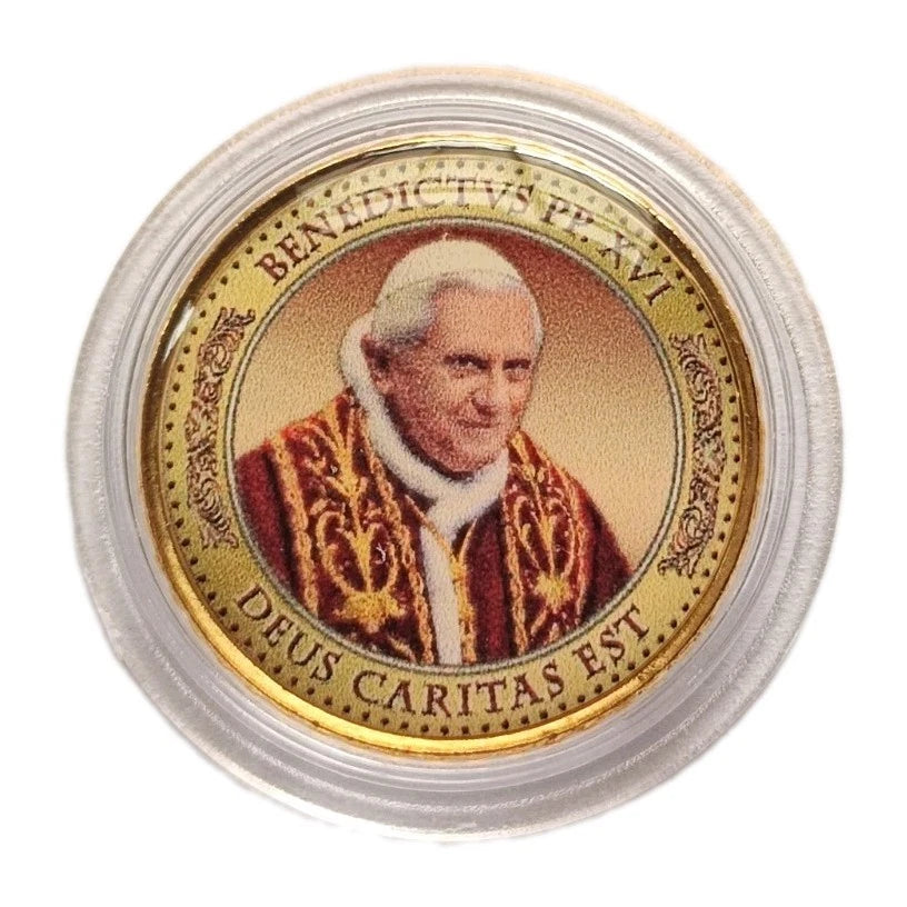 50 Euro Cent Münze - Vatikan - Papst Benedikt XVI. 2011 - koloriert