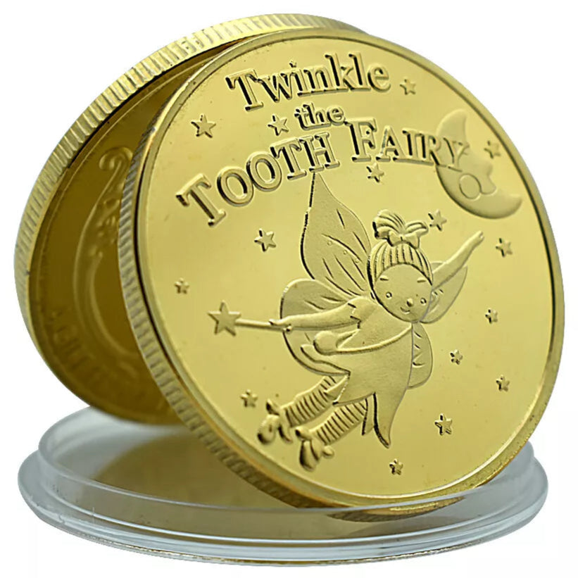 MEDAILLE - ZAHNFEE - GOLD / VERGOLDET