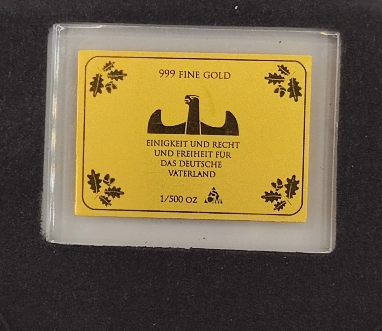 1/500 UNZE GOLD - DDR MAUERFALL / TRABANT - GOLDBARREN