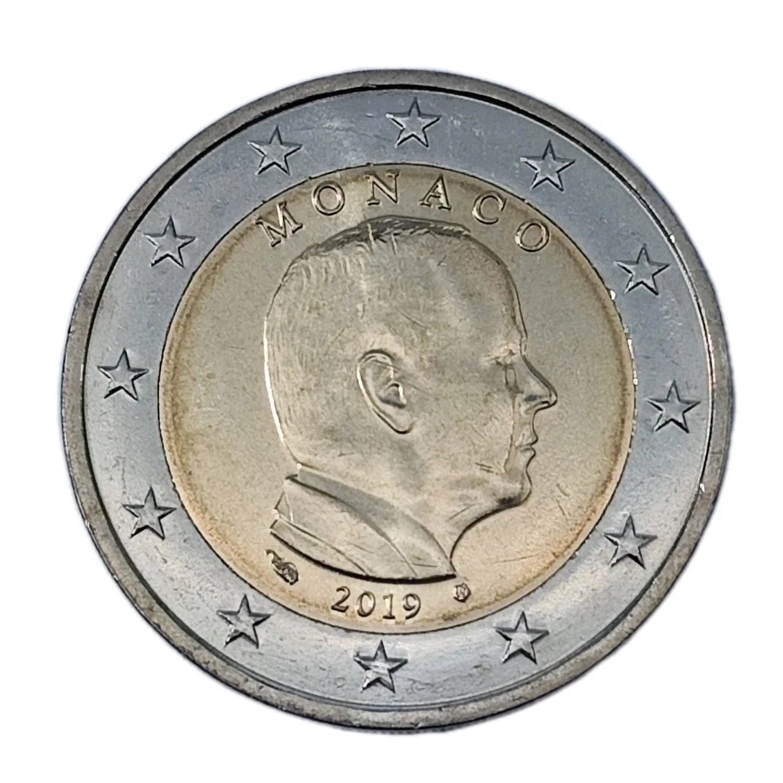 2 EURO MÜNZE - MONACO 2019 - FÜRST / PRINZ ALBERT II. - BANKFRISCH