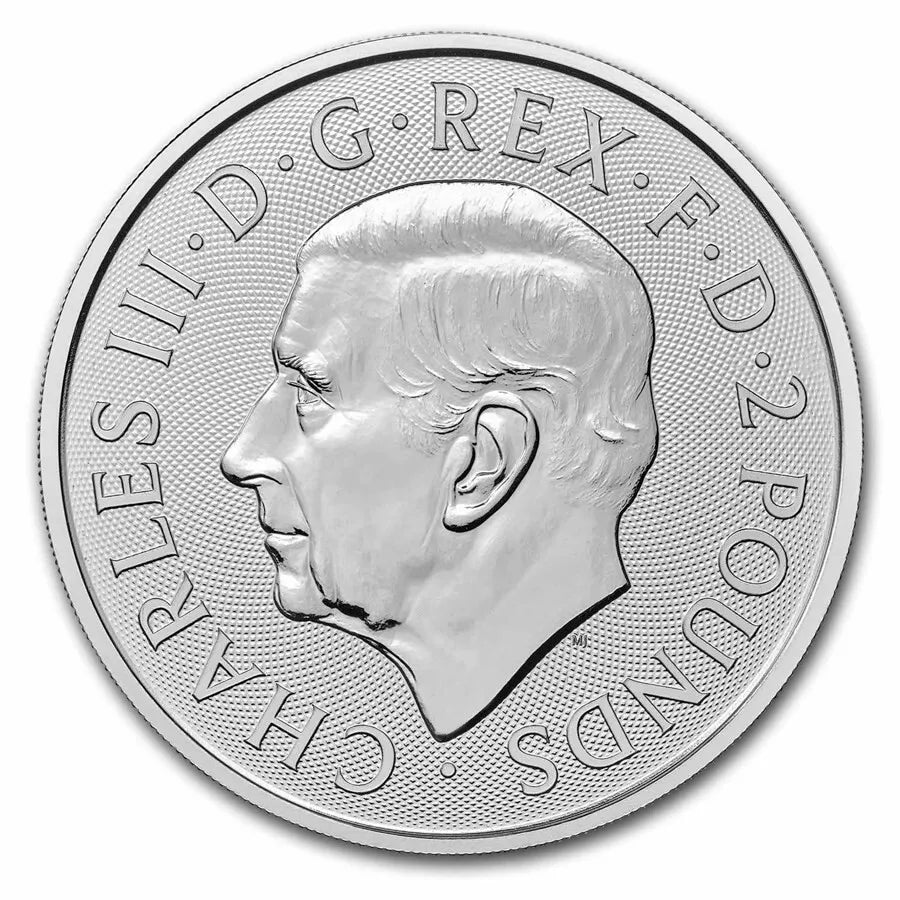 1 UNZE SILBER - ZAUBERER MERLIN / ENGLAND - SILBERMÜNZE
