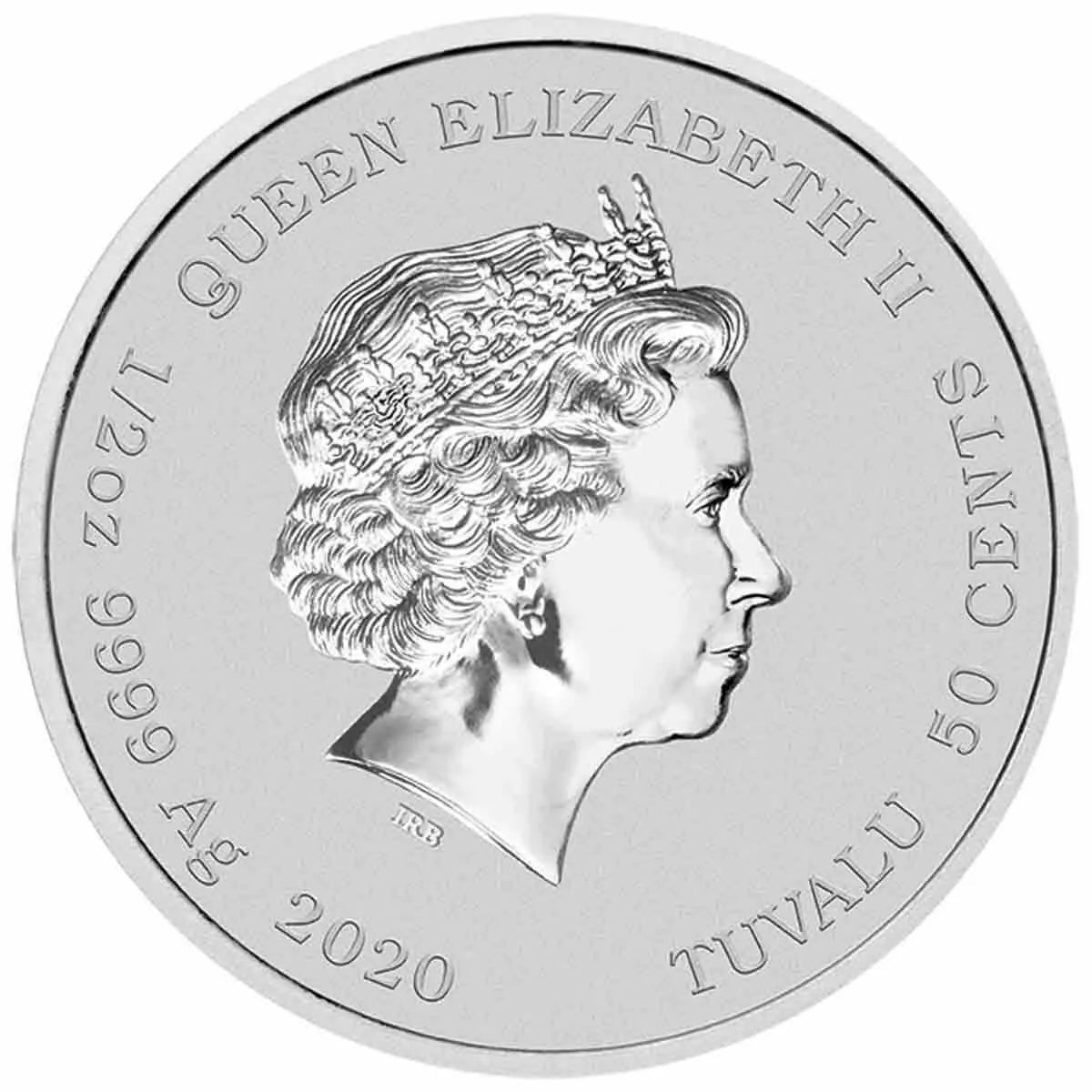 1/2 UNZE 999 SILBER - HOMER / THE SIMPSONS - KOLORIERT - SILBERMÜNZE