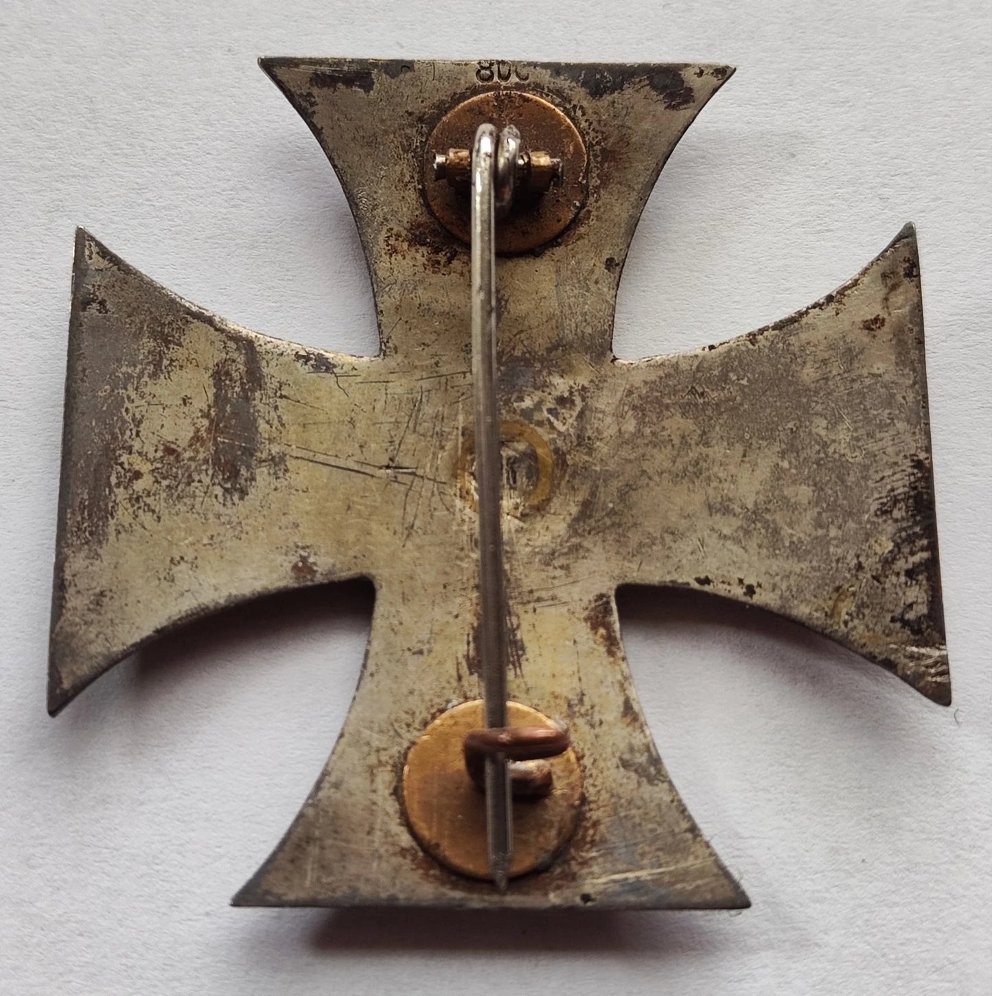EISERNES KREUZ - 1. KLASSE 1914 - 800 SILBER - GEWÖLBT - ORDEN